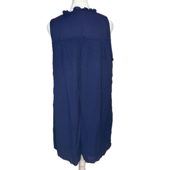 Jodifl Navy Blue Smocked Sleeveless Boho Midi Dress Size M - Picture 3 of 6